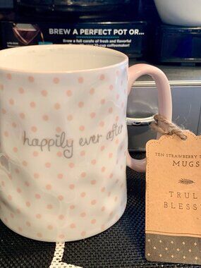 Ten Strawberry Street "Happily Ever After" Bridal Mug~ NWT
